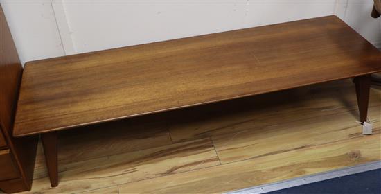 A Vanson and Peter Haywood design coffee table L.138cm